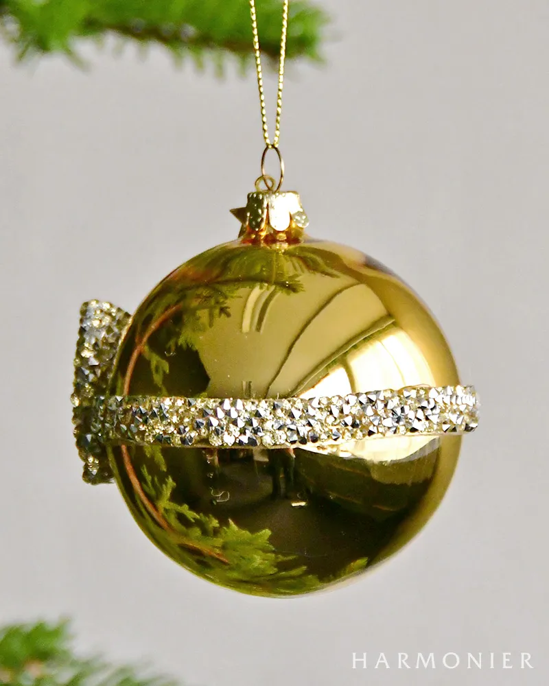 ゴールドダイヤモンドボールオーナメント｜クリスマス雑貨の通販
