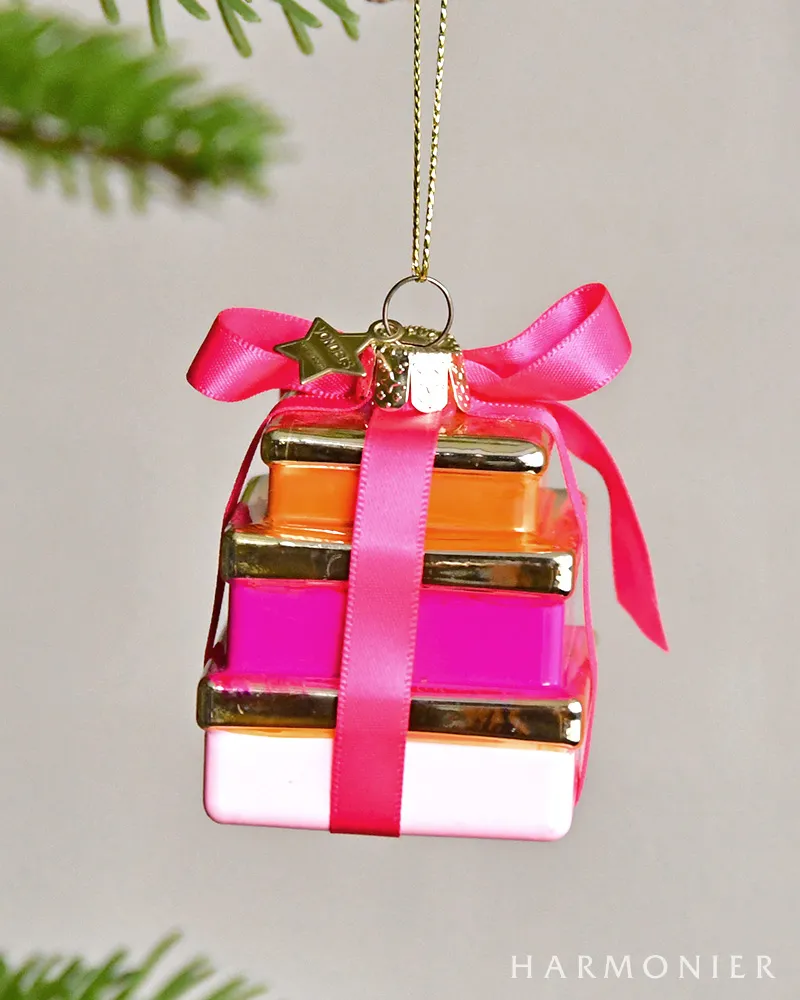 ギフトボックスオーナメント/ピンク｜クリスマス雑貨の通販 ハルモニア