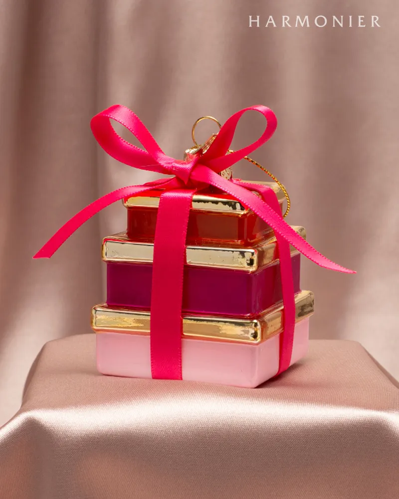 ギフトボックスオーナメント/ピンク｜クリスマス雑貨の通販 ハルモニア