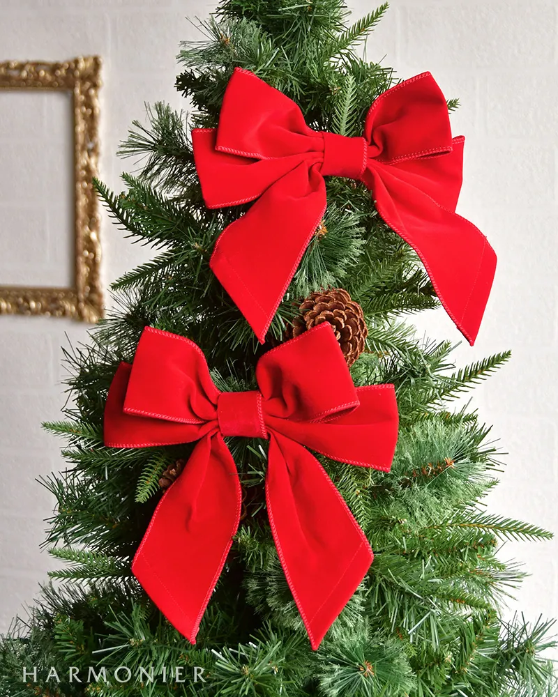 天使のタッセル&クリスマスリボン付き☆クラシカルなクリスマスリース