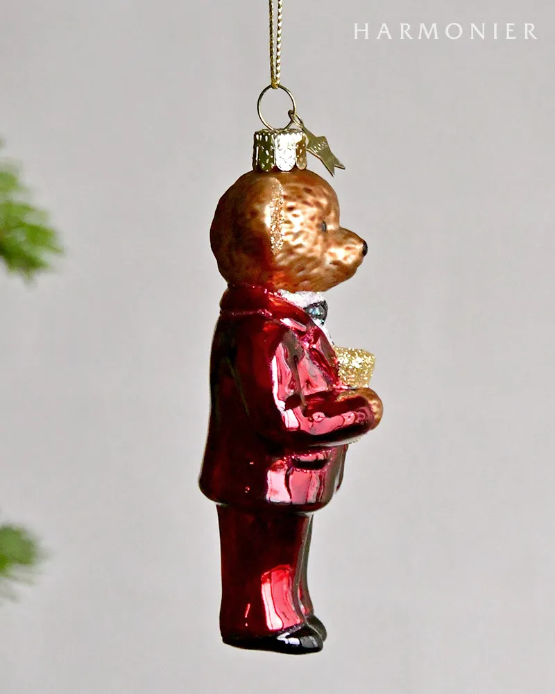 バーガンディーベアーオーナメント｜クリスマス雑貨の通販 ハルモニア