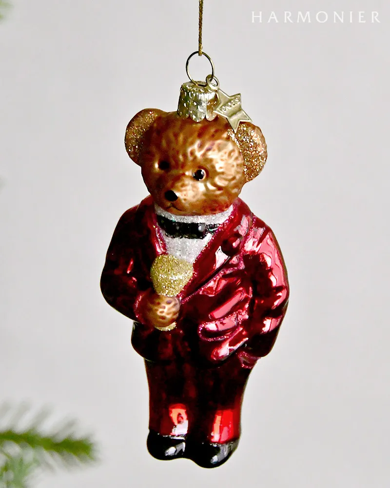 バーガンディーベアーオーナメント｜クリスマス雑貨の通販 ハルモニア