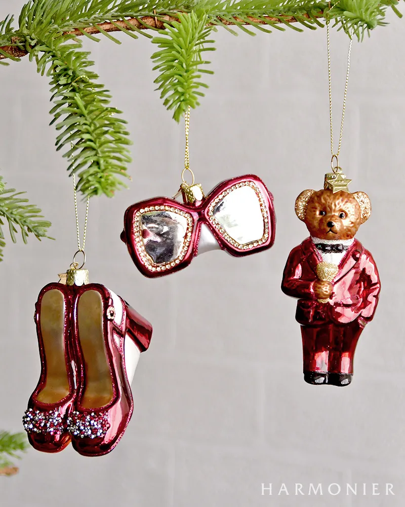 バーガンディーハイヒールオーナメント｜クリスマス雑貨の通販