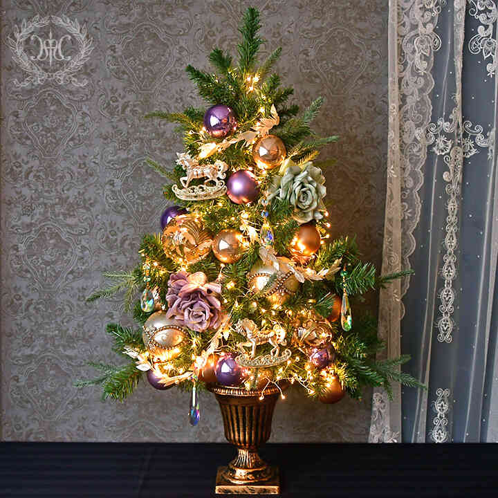 【Web Store限定】クリスマスツリーセット90cm/ノーブルローズガーデン