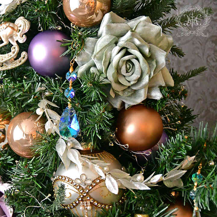 【Web Store限定】クリスマスツリーセット90cm/ノーブルローズガーデン