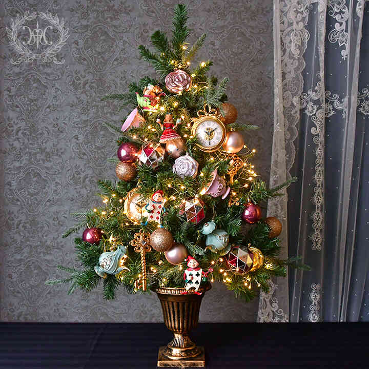 【Web Store限定】2022クリスマスツリーセット90cm/アリスのティーパーティ