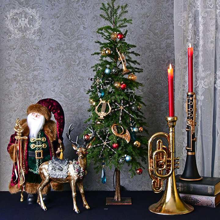 2022スリムクリスマスツリーセット100cm/フェスティブミュージック｜クリスマス雑貨の通販 ハルモニア web store（旧マテリ）