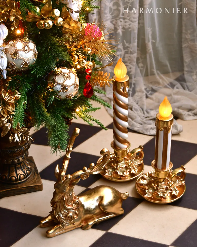 ゴールドバロックトナカイオブジェ｜クリスマス雑貨の通販