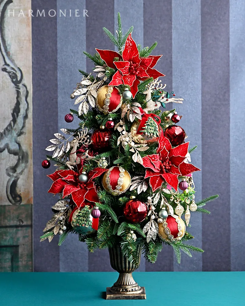 クリスマスツリーセット90cm/ヴェルヴェット・ルージュ | 輸入雑貨の
