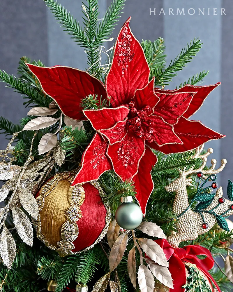 クリスマスツリーセット90cm/ヴェルヴェット・ルージュ | 輸入雑貨の