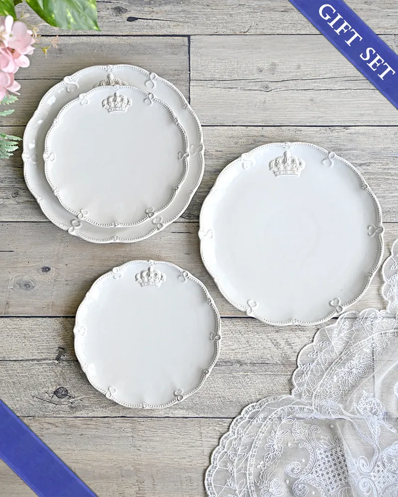 WebStore限定｜食器ギフト/ルーシュクラウンプレート4枚セット | 輸入