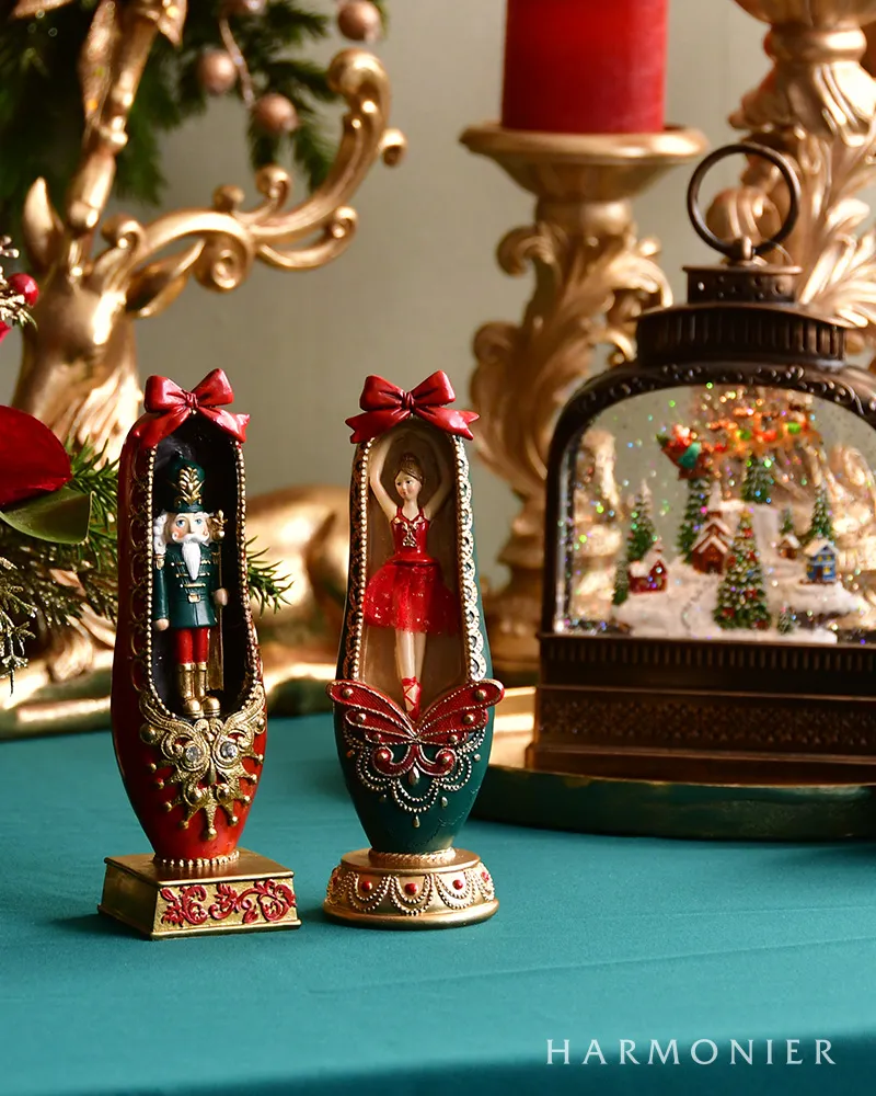 ナッツクラッカーシューズオブジェ（ソルジャー/バレリーナ